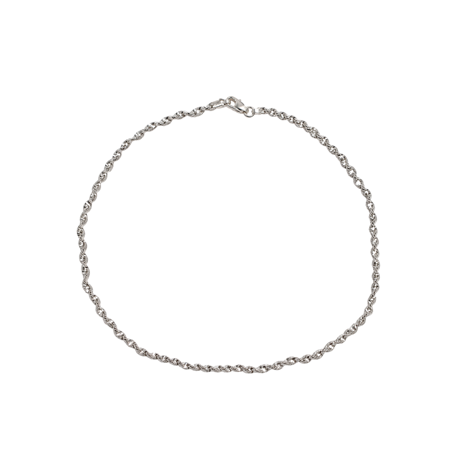 Cadena de Plata Esterlina 925 Spiral Corta 1