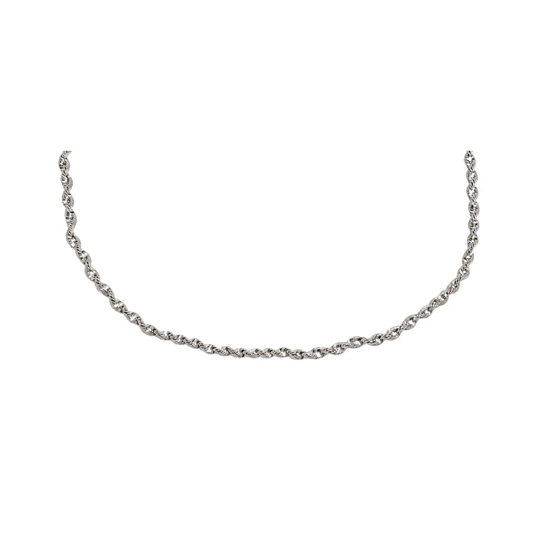 Cadena de Plata Esterlina 925 Spiral Corta 2