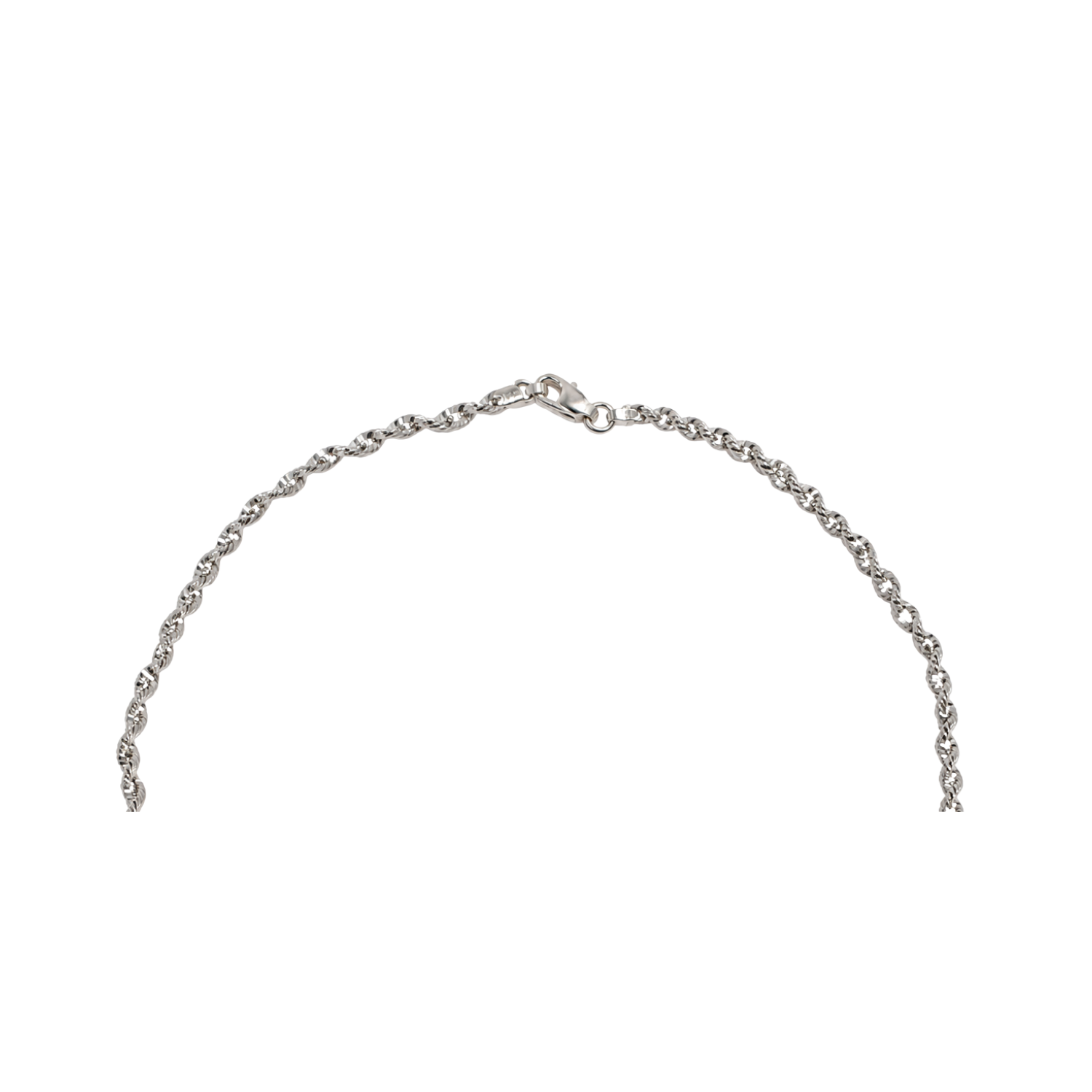 Cadena de Plata Esterlina 925 Spiral Corta 3
