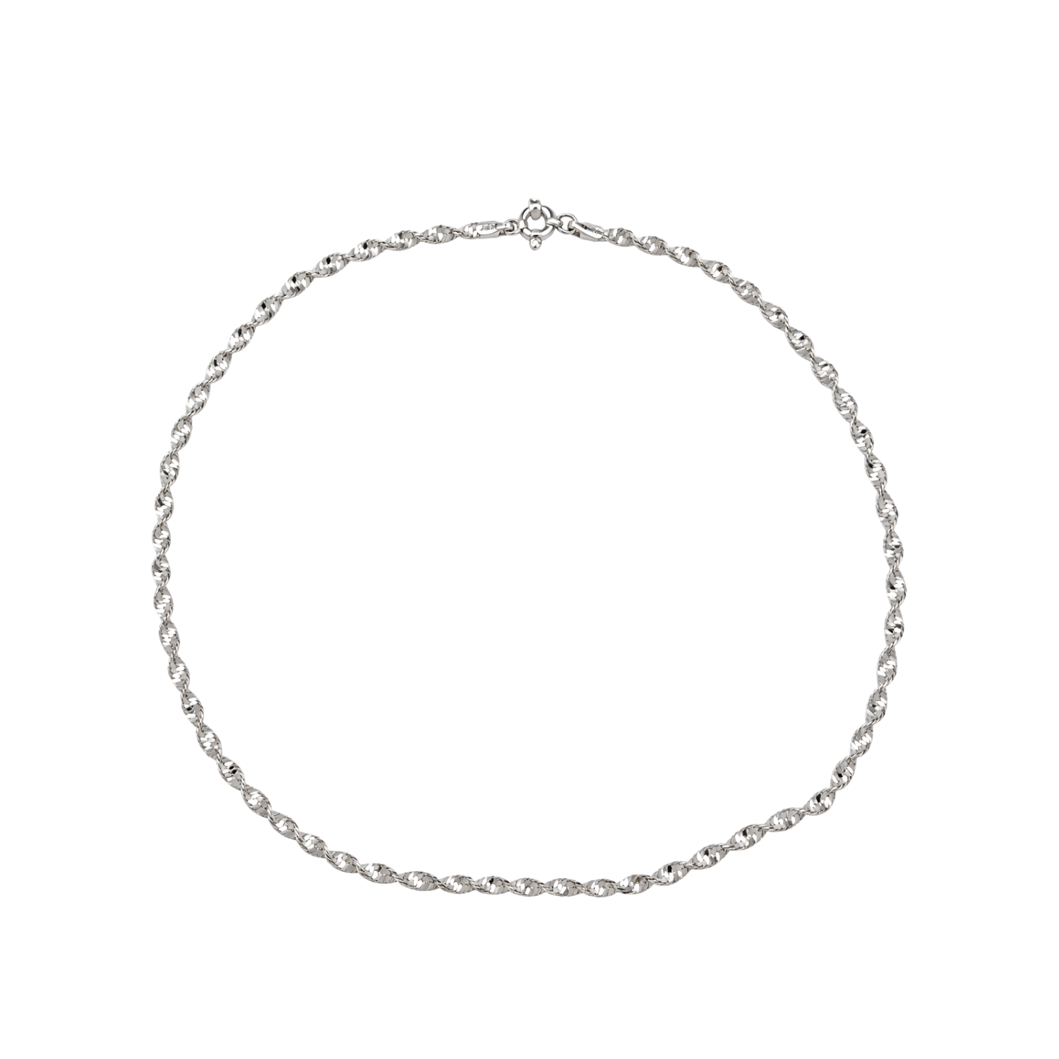 Cadena de Plata Esterlina 925 Espiral Ligera 1