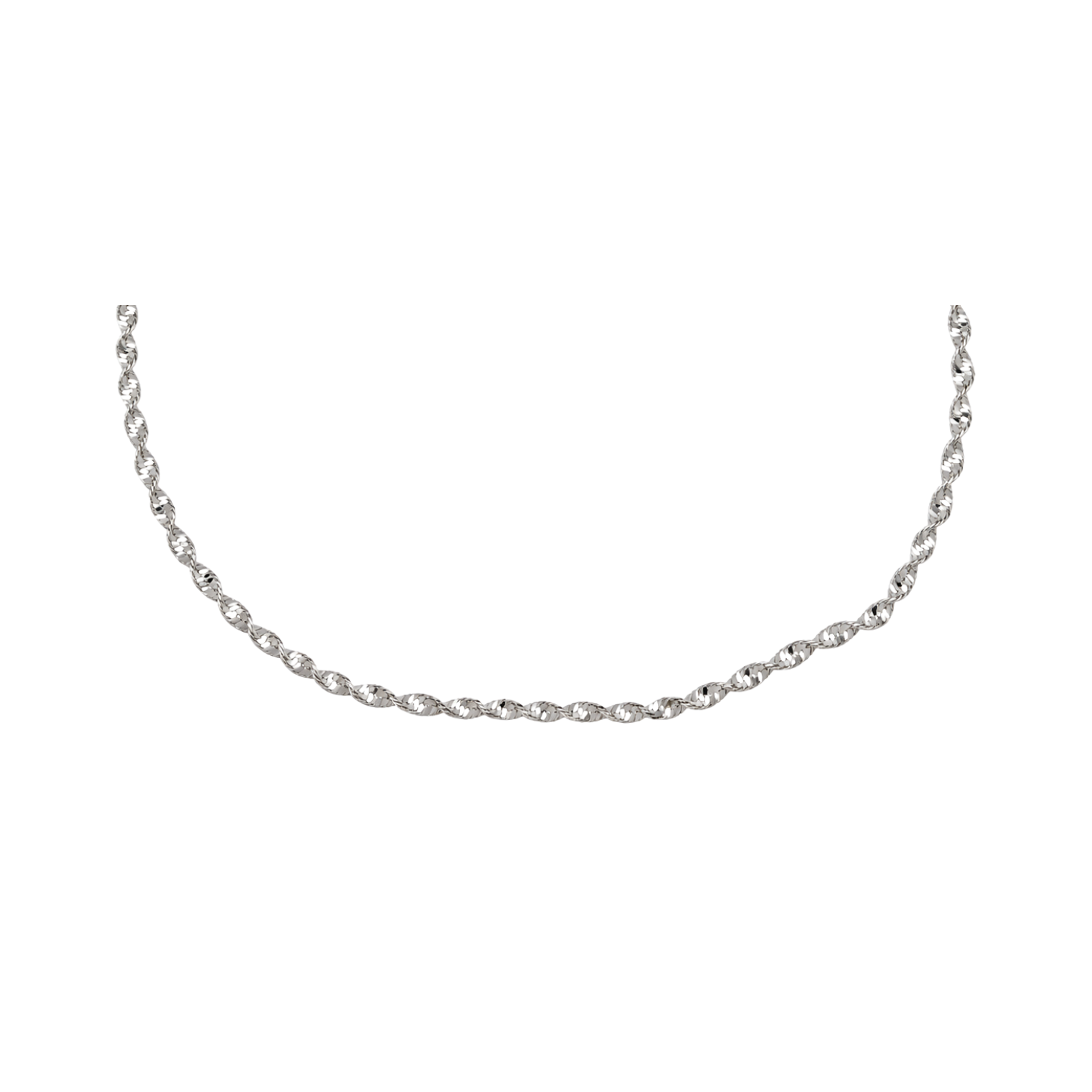 Cadena de Plata Esterlina 925 Espiral Ligera 2