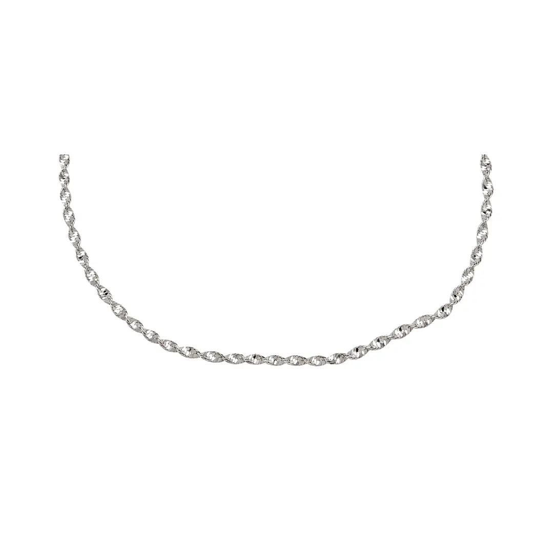 Cadena de Plata Esterlina 925 Espiral Ligera 2