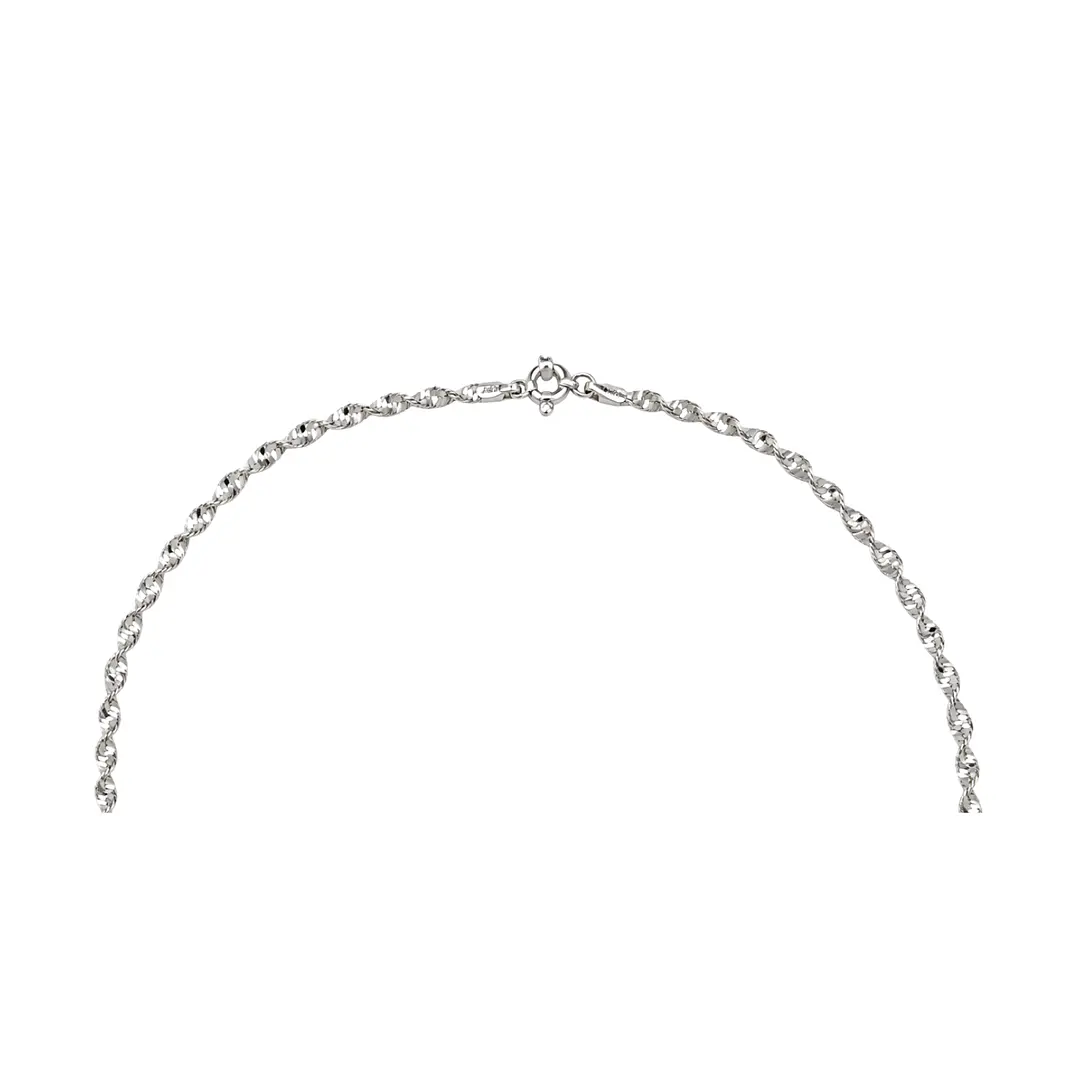 Cadena de Plata Esterlina 925 Espiral Ligera 3