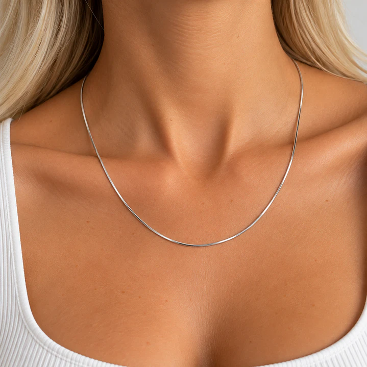 Cadena de Plata Esterlina 925 Cable Fino 4