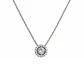 Collar de Plata Esterlina 925 Halo Circón Central - Miniatura 2