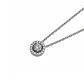 Collar de Plata Esterlina 925 Halo Circón Central - Miniatura 3