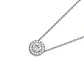 Collar de Plata Esterlina 925 Botón de Circón Central - Miniatura 3