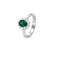 Anillos Oro 18Kt  Lady Diamantes  27Pts con Esmeralda - Miniatura 1