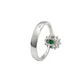 Anillos Oro 18Kt  Lady Diamantes  27Pts con Esmeralda - Miniatura 3