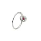 Anillo Oro Blanco 18Kt Diamantes 13Pts Con Rubí - Miniatura 3