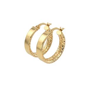 Aros  Oro 18kt Argollas Medianas