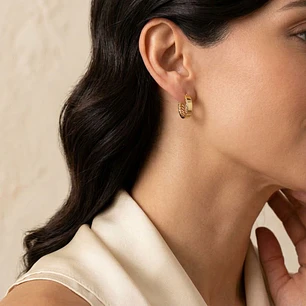 Aros  Oro 18kt Argollas Medianas