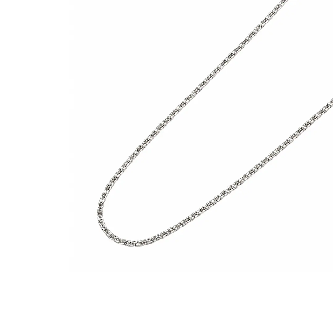 Cadena de Plata Esterlina 925 Turbillon Delgada 1