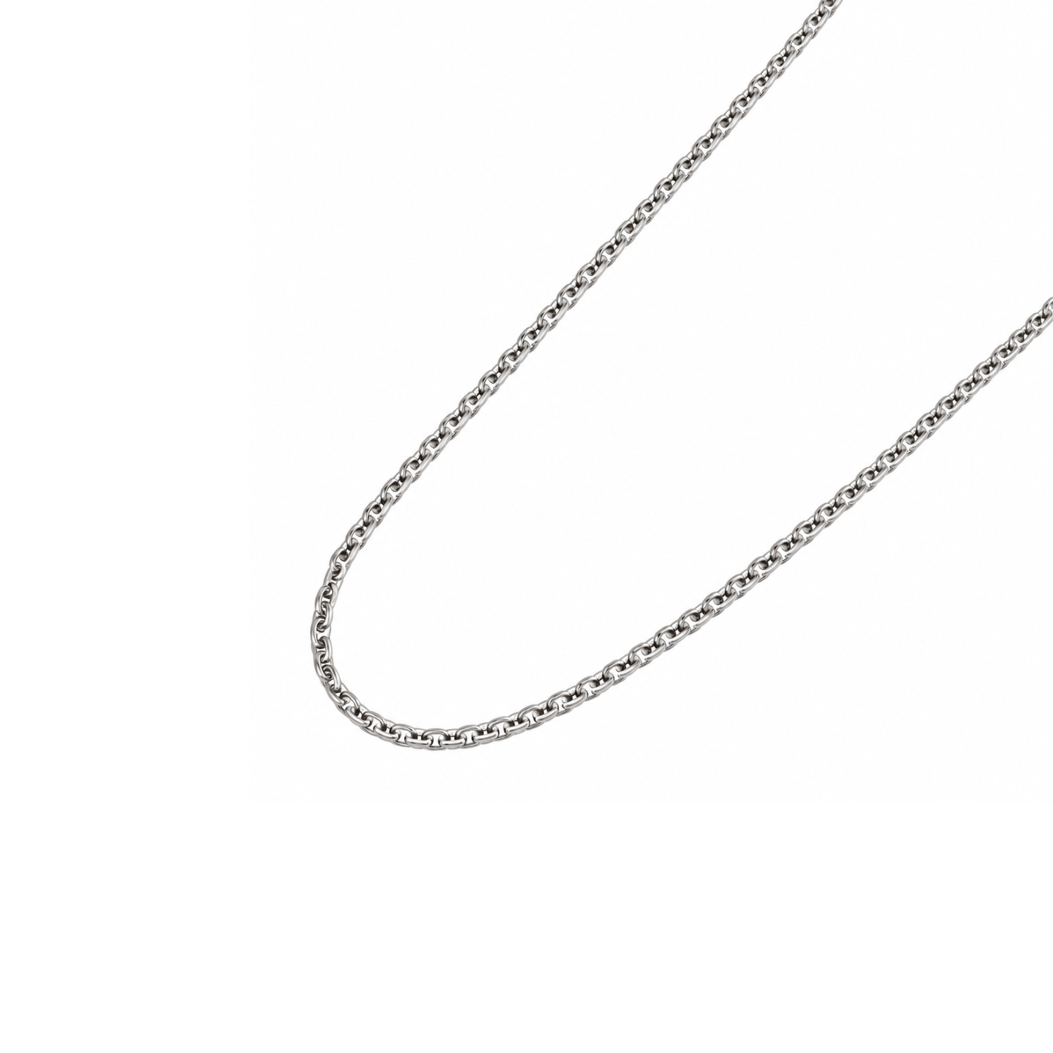 Cadena de Plata Esterlina 925 Cartier 1X3 1cm Ancha 1