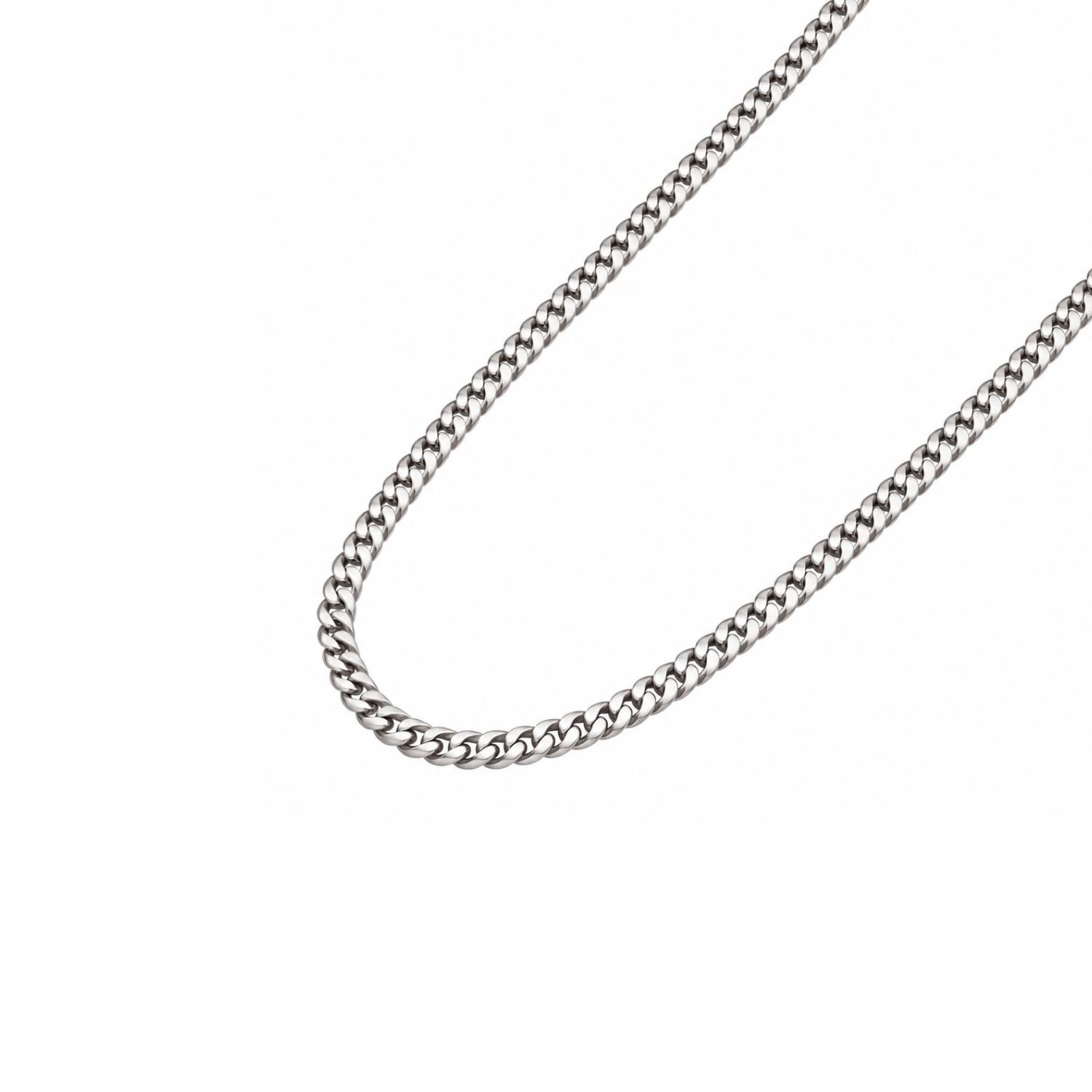 Cadena de Plata Esterlina 925 Groumet 4cm Ancha 1