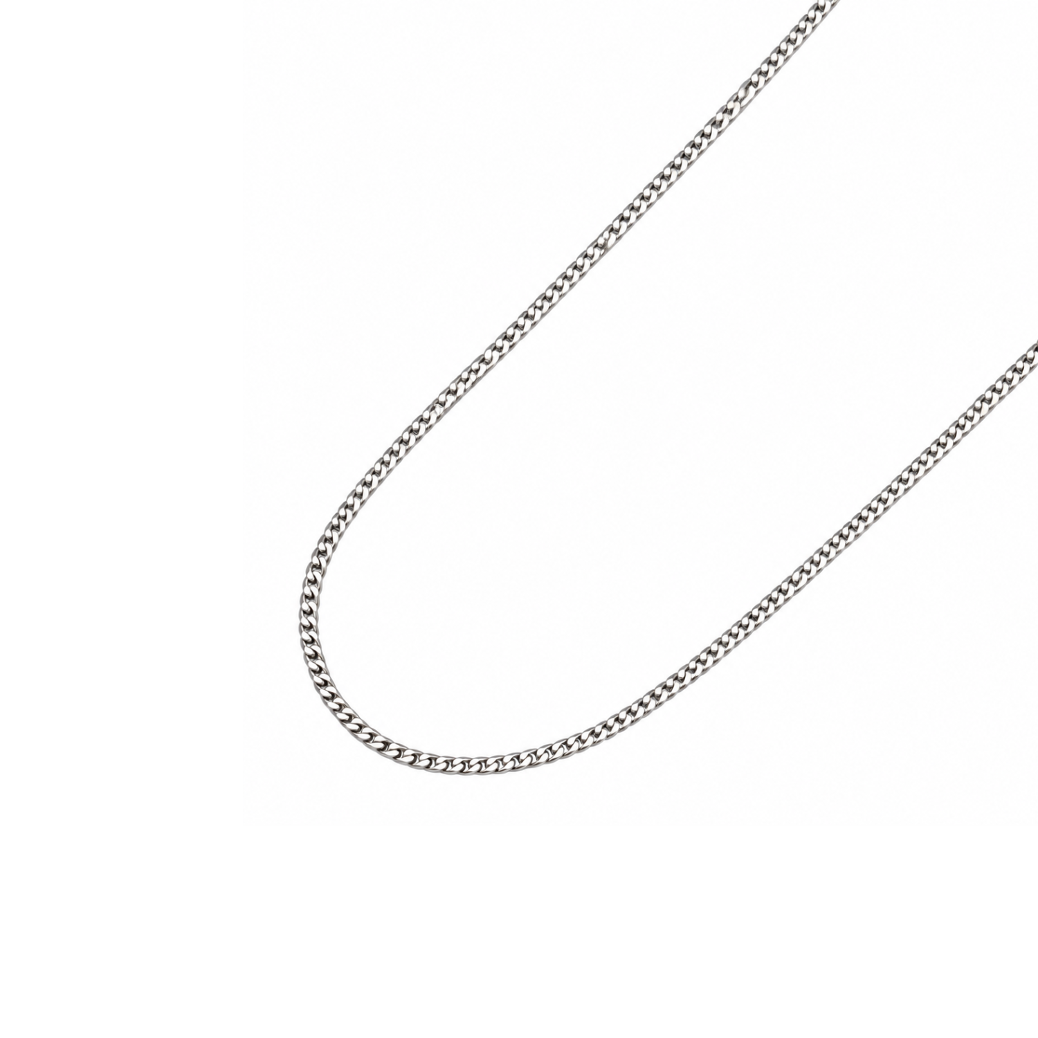 Cadena de Plata Esterlina 925 Groumet 2cm Media 1