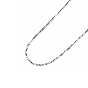 Cadena de Plata Esterlina 925 Groumet 2cm Media