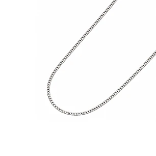 Cadena de Plata Esterlina 925 Groumet 2cm Media Larga