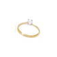 Anillo Oro Amarillo 18kt Solitario Circonita 3MM - Miniatura 3