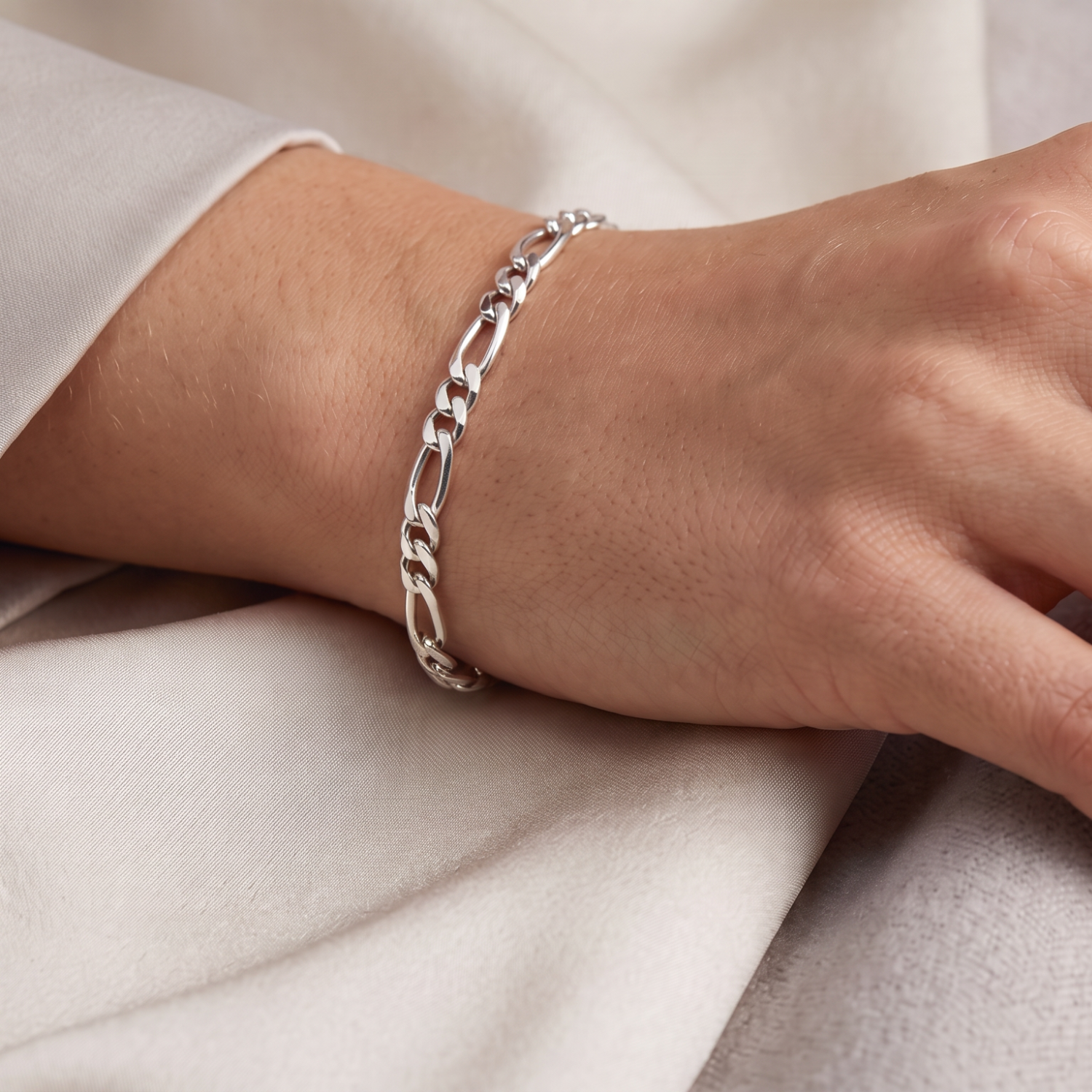 Pulsera de Plata Esterlina 925 Cartier Pulida 4