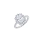 Anillo de Plata Esterlina 925 Baguette Enmarcado Circón - Miniatura 1