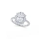 Anillo de Plata Esterlina 925 Baguette Enmarcado Circón - Miniatura 2