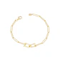 Pulsera de Plata Esterlina 925 Cadenas Revestido en Oro 18kt - Miniatura 2