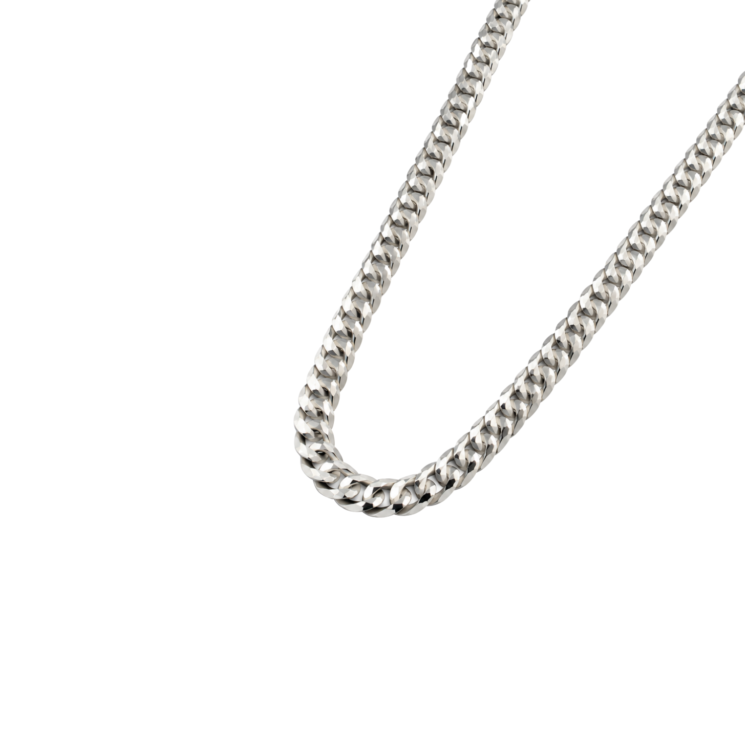 Cadena de Plata Esterlina 925 Cartier 6MM Ancho 1