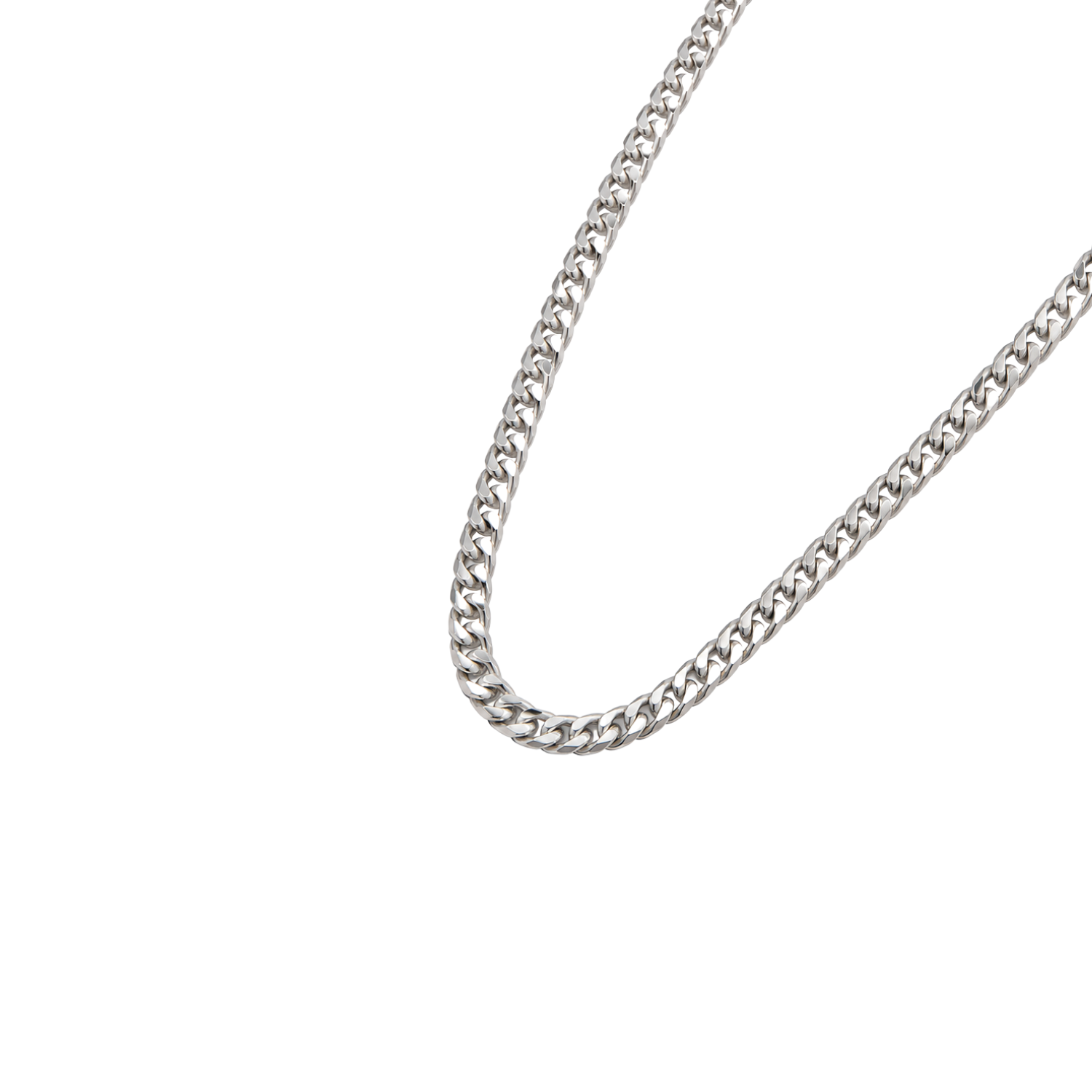 Cadena de Plata Esterlina 925 Cartier 4MM Ancho 1