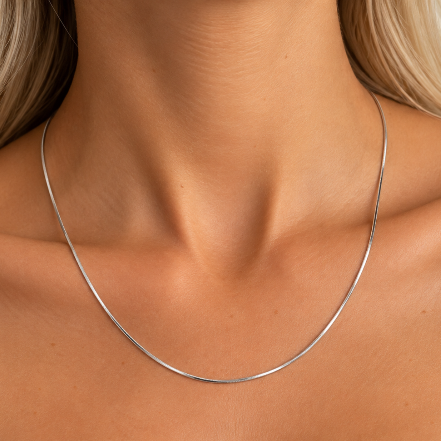 Cadena de Plata Esterlina 925 Cable Fino 4