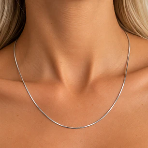 Cadena de Plata Esterlina 925 Cable Fino
