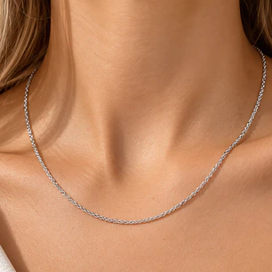 Cadena de Plata Esterlina 925 Turbillon Delgada