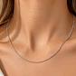 Cadena de Plata Esterlina 925 Turbillon Delgada - Miniatura 4