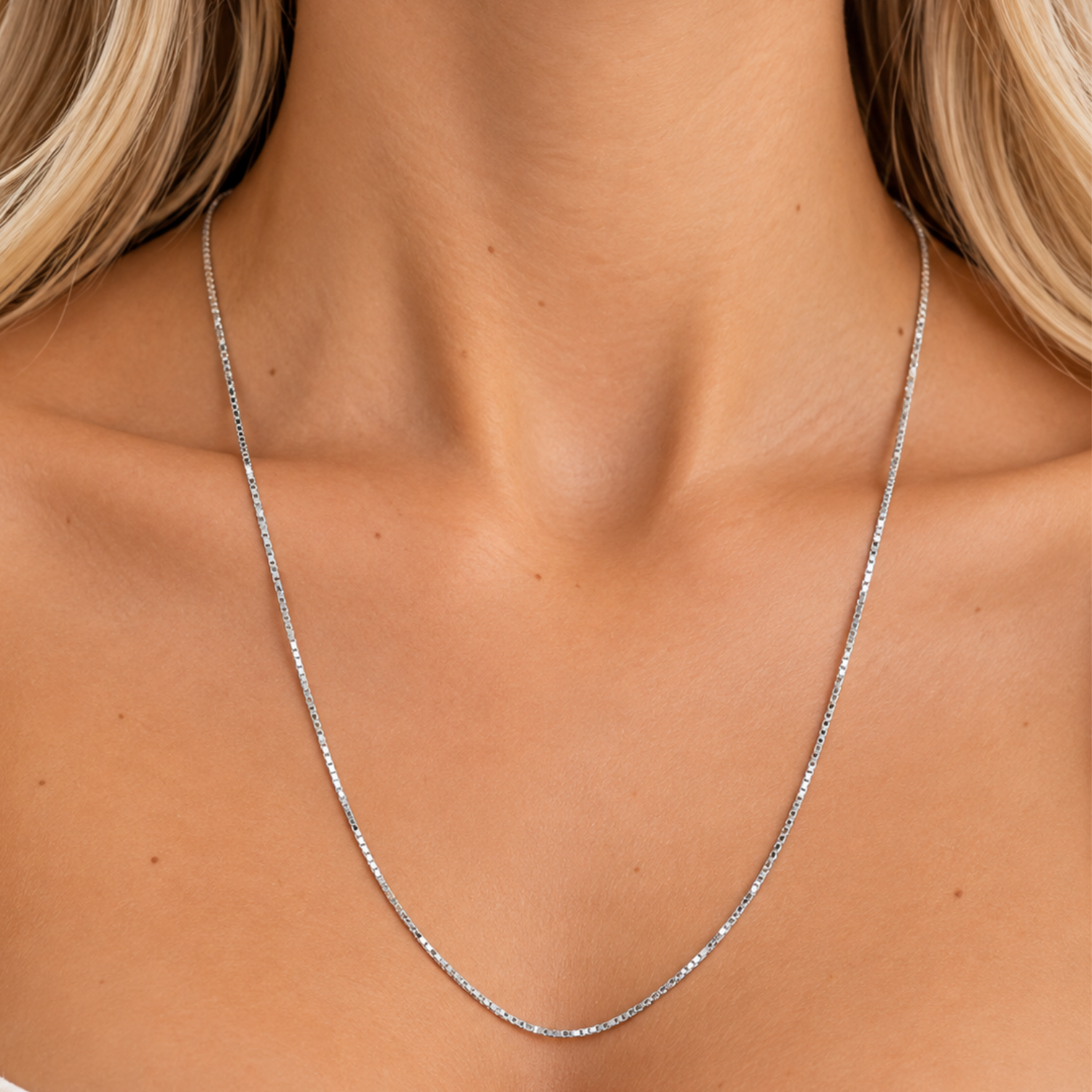 Cadena de Plata Esterlina 925 Box 1,3gr Larga 4