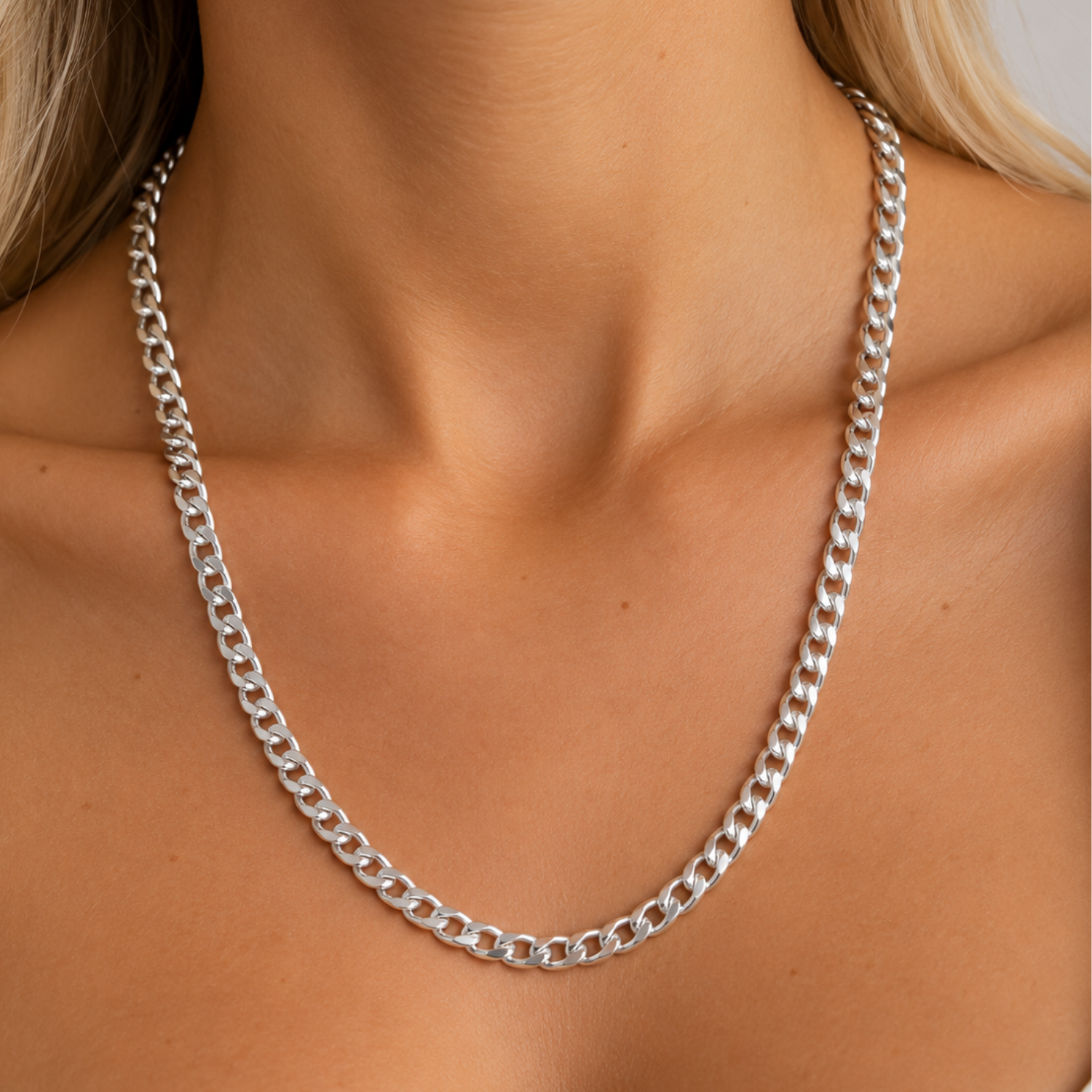 Cadena de Plata Esterlina 925 Cartier 5MM Pesada 4