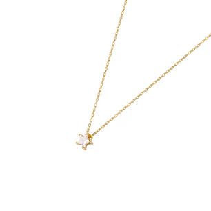 Collar  Oro 18kt Estrella Circon