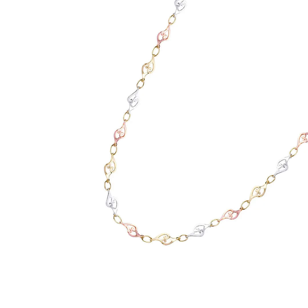 Collar  Oro 18kt  Tres Colores 1