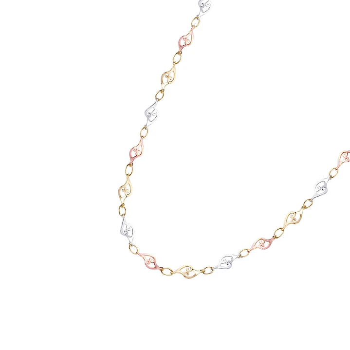 Collar  Oro 18kt  Tres Colores 1