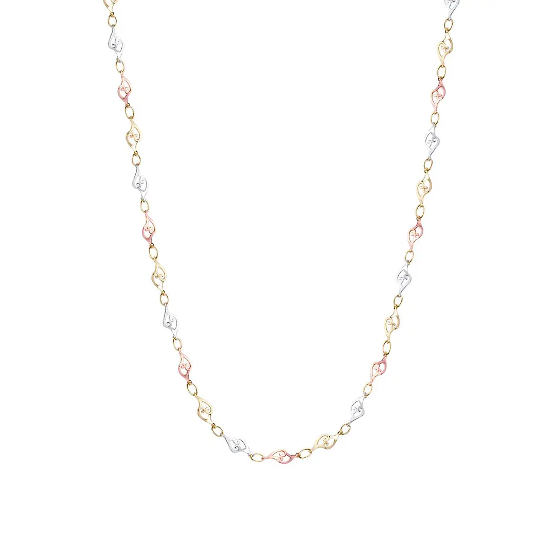 Collar  Oro 18kt  Tres Colores 2
