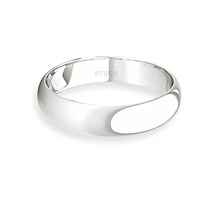Argolla Matrimonio de Platino Inglés Venecia de 3,5mm