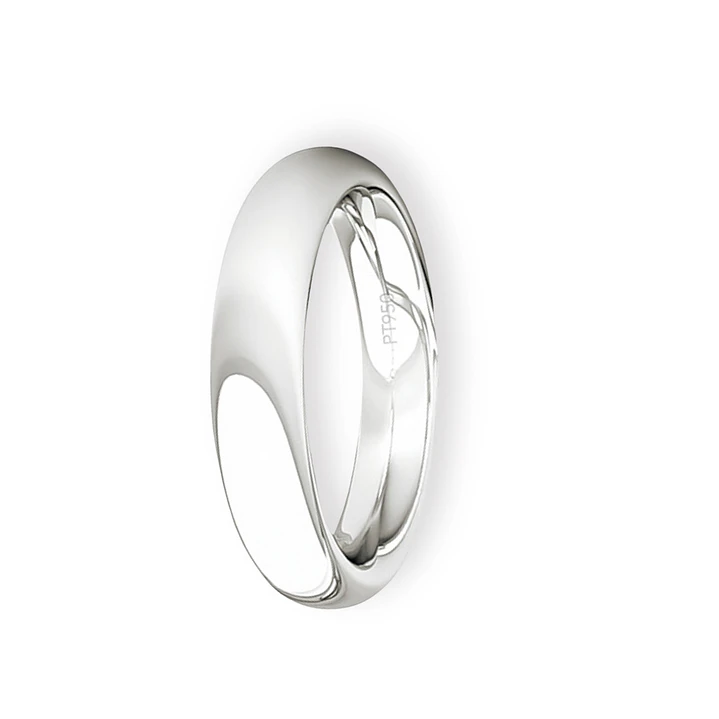 Argolla Matrimonio de Platino Inglés Garda Ergofit de 3,5mm 1
