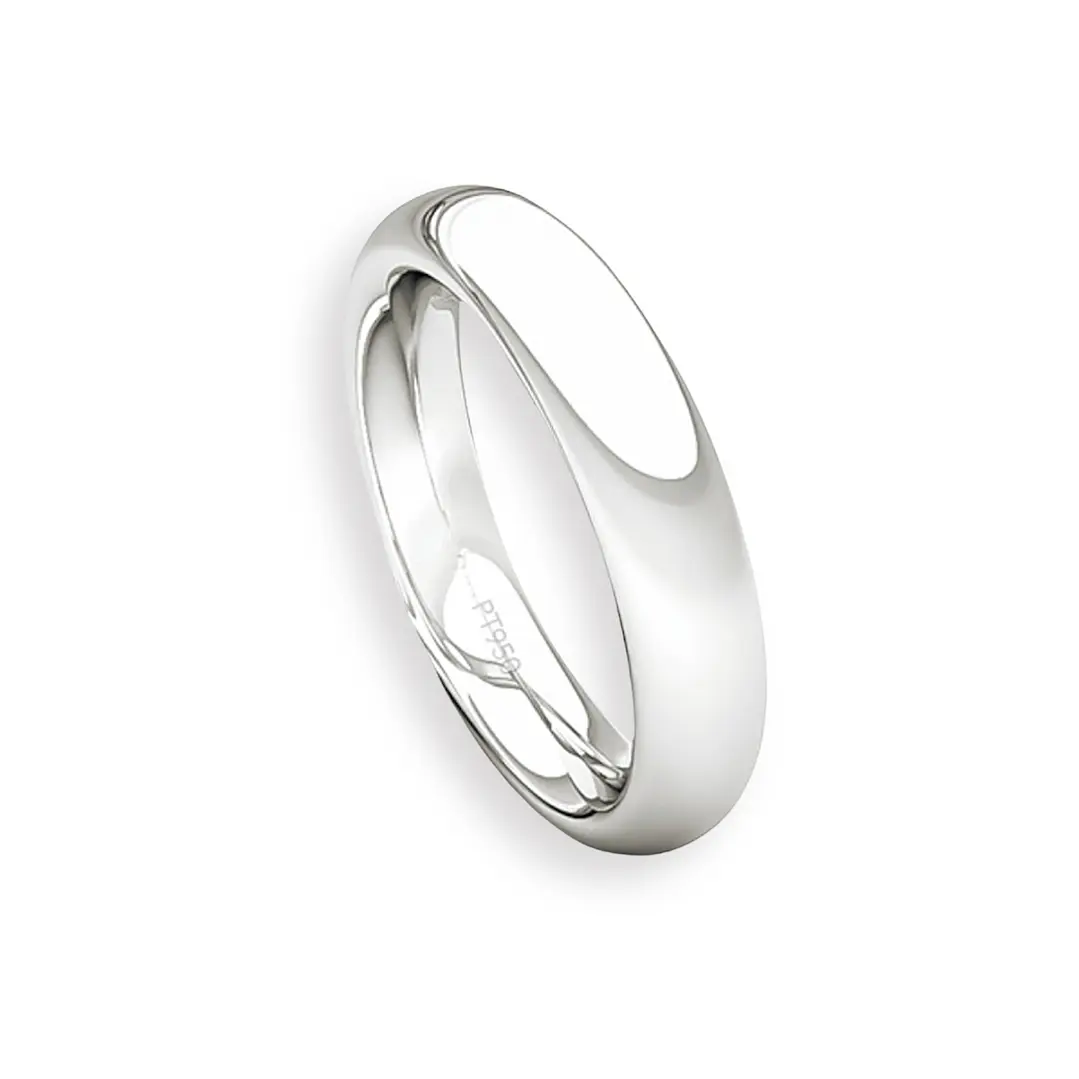 Argolla Matrimonio de Platino Inglés Garda Ergofit de 3,5mm 3