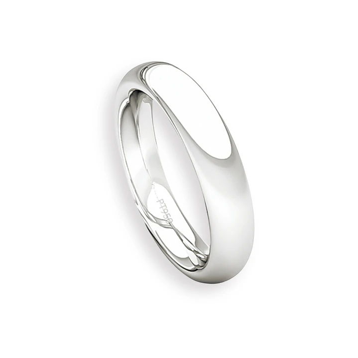 Argolla Matrimonio de Platino Inglés Garda Ergofit de 3,5mm 3