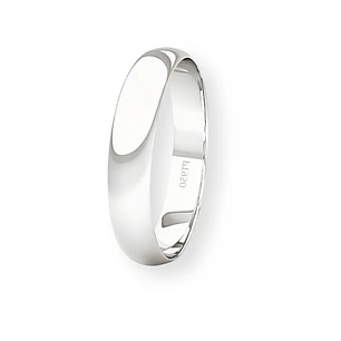 Argolla Matrimonio de Platino Inglés Rodas de 3,5mm