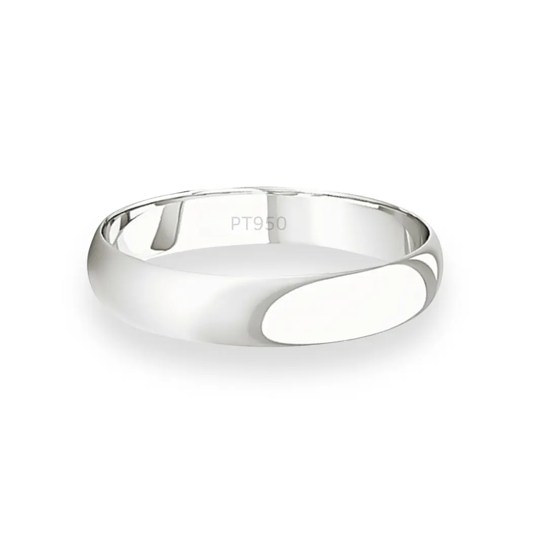 Argolla Matrimonio de Platino Inglés Rodas de 3,5mm 2