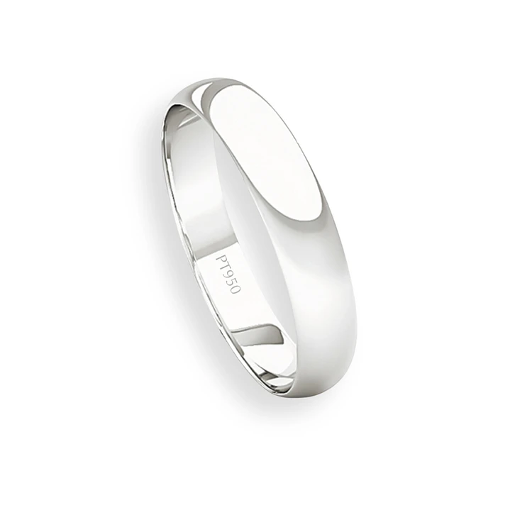 Argolla Matrimonio de Platino Inglés Rodas de 3,5mm 3