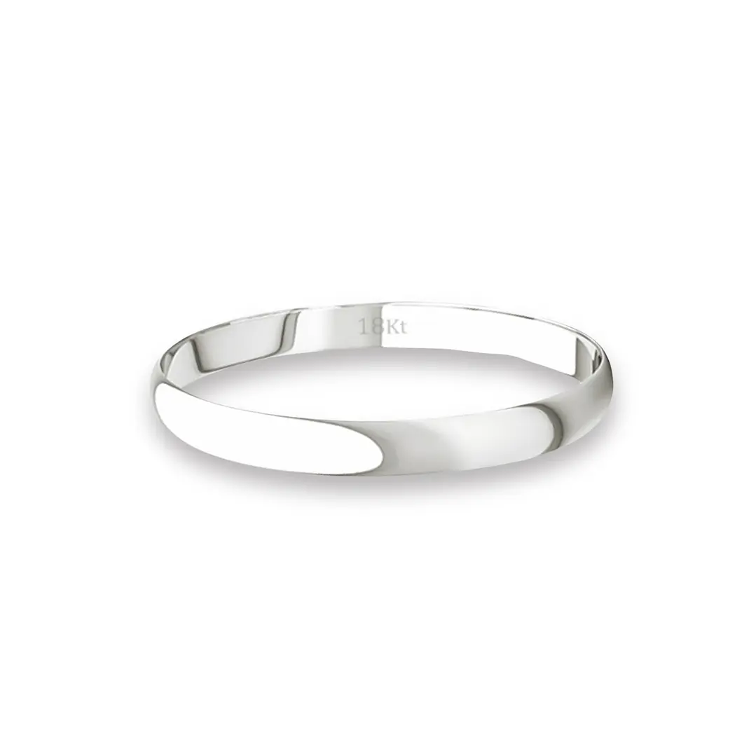 Argolla Matrimonio Ilusión de Oro Blanco 18kt Inglés Verona 2