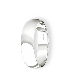 Argolla Matrimonio de Platino Inglés Vicenza de 4,0mm
