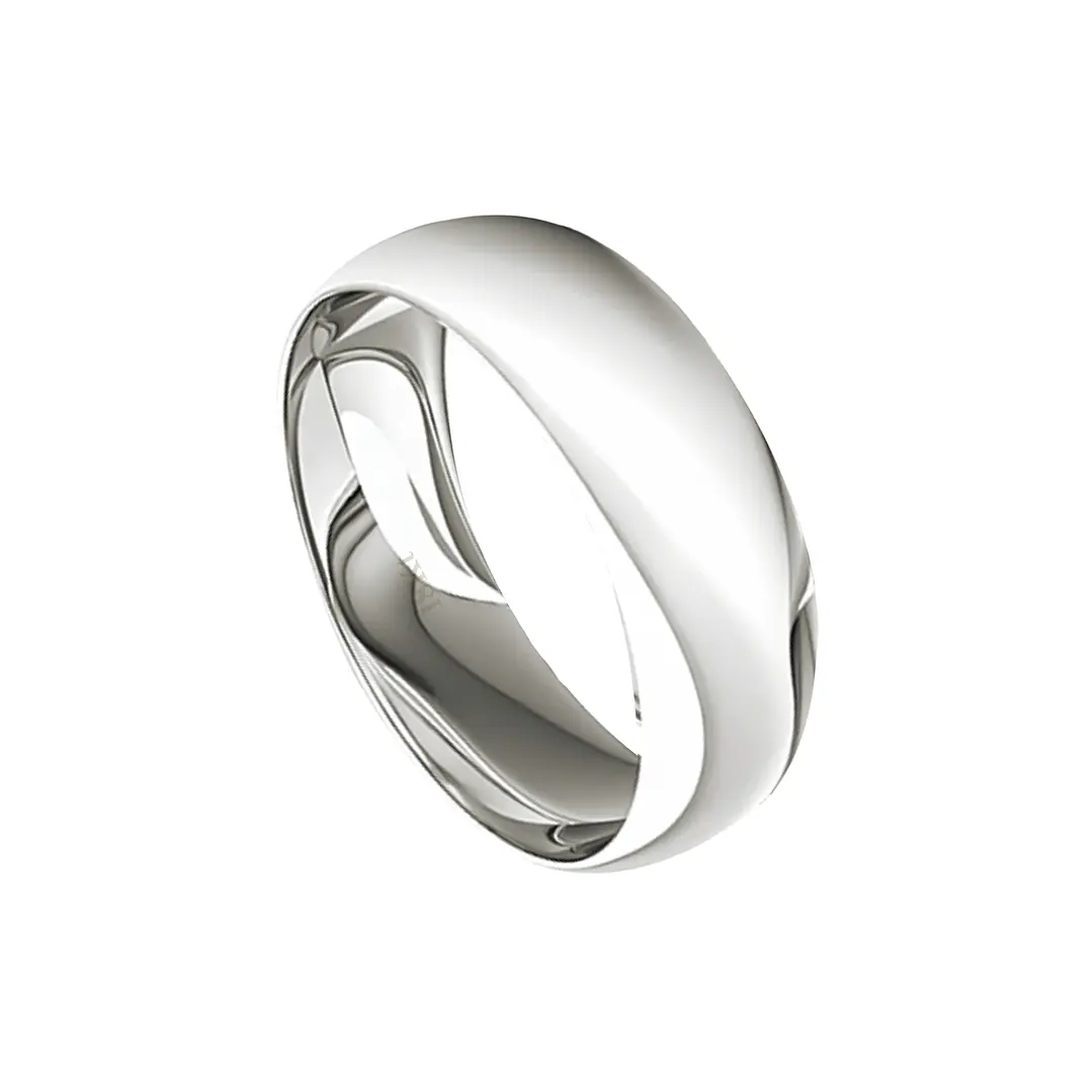 Argolla Matrimonio de Oro Blanco 18kt Inglés Argos de 5,0mm 3