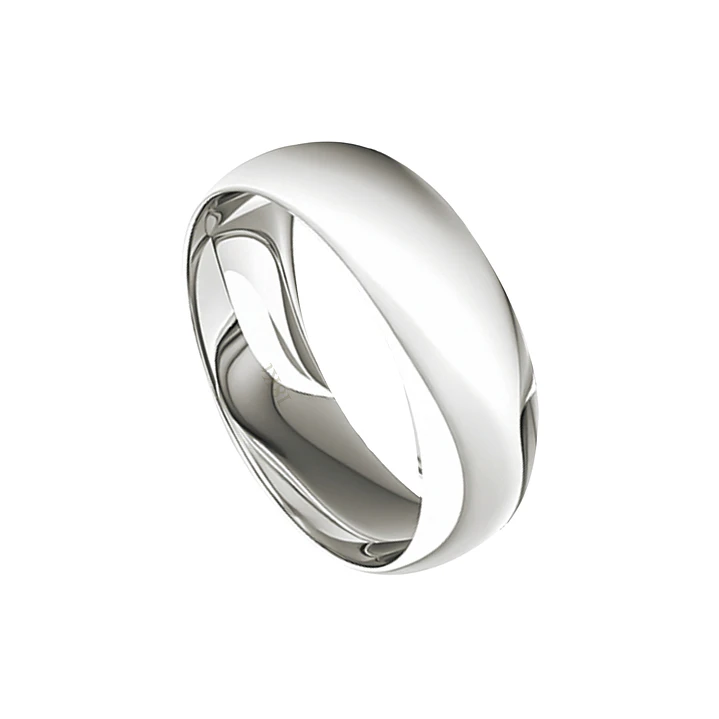 Argolla Matrimonio de Oro Blanco 18kt Inglés Argos de 5,0mm 3